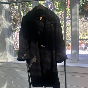 Staley Gretzinger Coat with Fur Collar